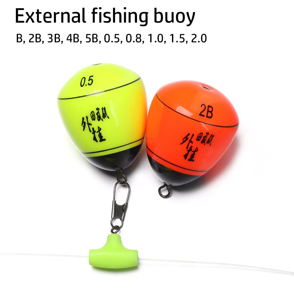 Ekstern fiskebøje platantræ stenfiskeri flyder antikollisionssikret b , 2b, 3b, 4b, 5b, 0.5, 0.8, 1.0, 1.5, 2.0