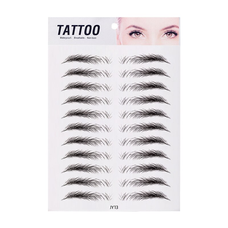 3d øjenbryn klistermærke bionisk bryn semi-permanent vandoverførsel vandtæt tatovering øjenbryn broderi øjenbryn patch makeup værktøjer: 05