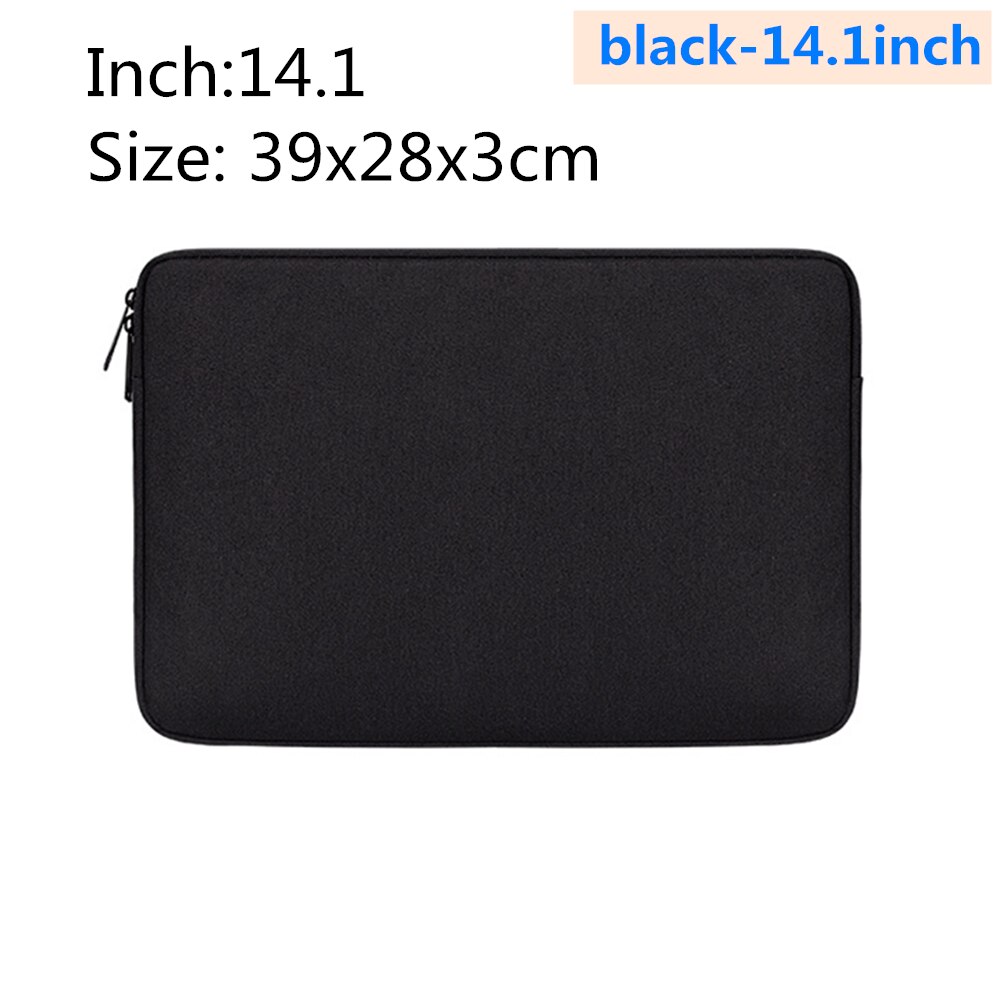 Waterproof Notebook Case for Macbook air pro 13.3 14.1 15.4 15.6 inch for Apple Millet Notebook felt liner package Case: black-14.1inch