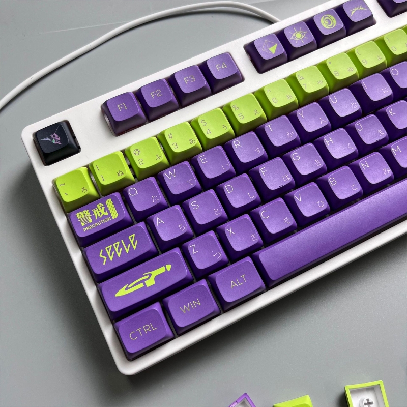 Compact Personlized Keycaps Set Thick PBT Keycap XDA Height for Mechanical Keyboard Cherry MX Switches Key Caps 118 Keys