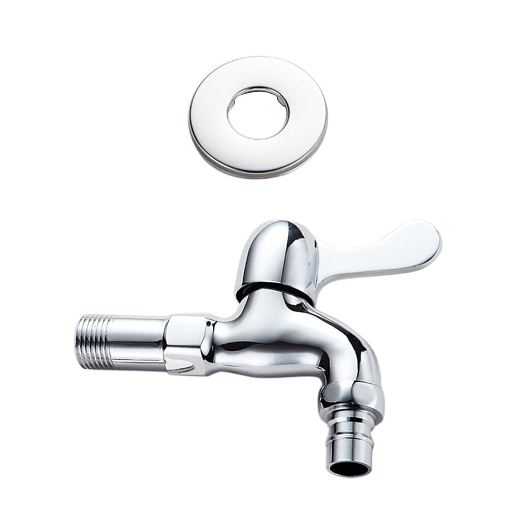 Brass Single Lever Cold Water Taps Wall Mounted Laundry Tray Garden Faucet