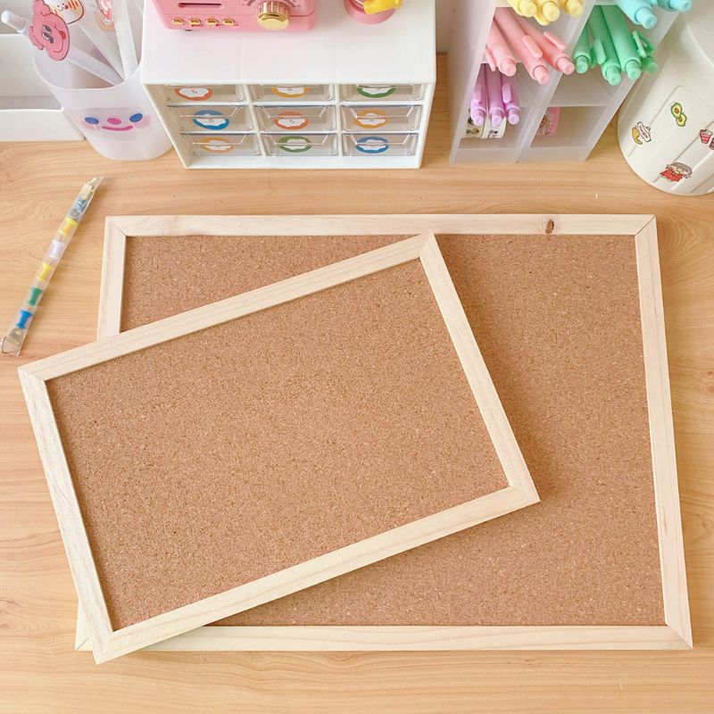 Tablón de anuncios de corcho para colgar en la pared, tablón de notas de aviso para el hogar, oficina, tienda y escuela