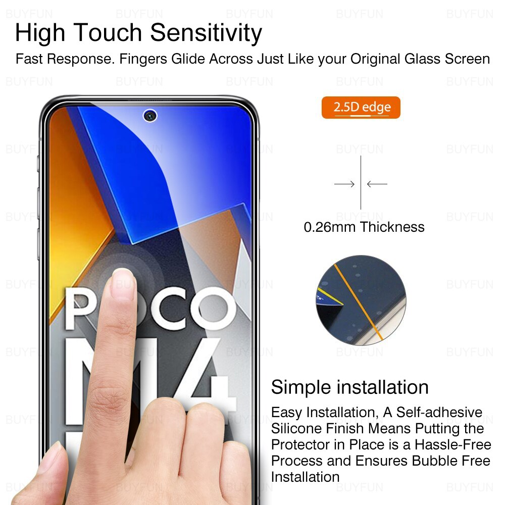 3 Pcs M4pro Beschermende Glas Voor Xiaomi Poco M4 Pro 5G M3 M 4 Pro 4G Screen Protector op Xiomi Pocom4 4pro 5G 2022 Gehard Film