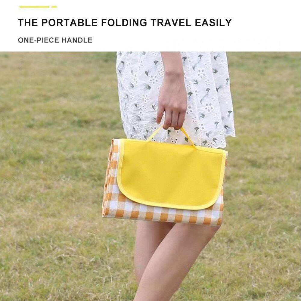 Camping Mat Beach Mat Picnic Mat Outdoor Hiking Portable Beach Blanket Folding Camping Mat Thick Waterproof Camping Equipment