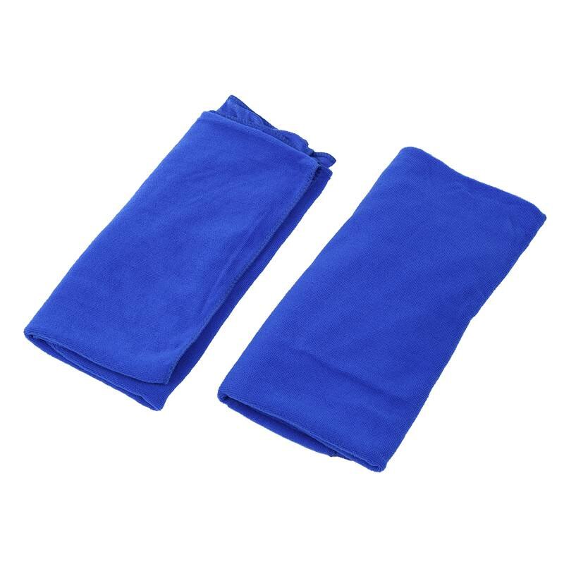 2x Grote Microvezel Handdoek Sport Bad Gym Quick Dry Reizen Zwemmen Camping Beach, Marineblauw