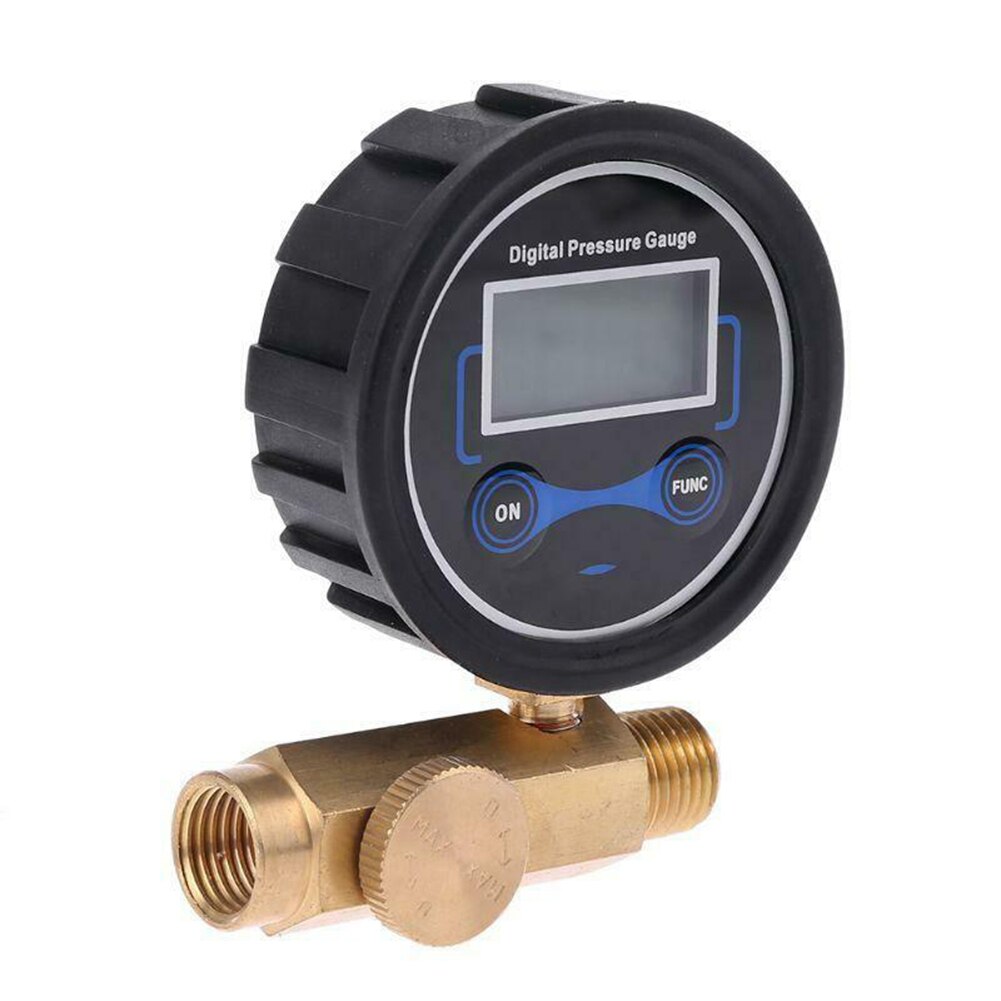 1/4inch 200PSI Backlight Home Handheld Digital Pressure Gauge Air Compressor Control Tool DIY Sprayer Durable Battery Operated