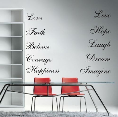 entfernbar zitieren Wort Aufkleber Vinyl Zauberstab Aufkleber Kunst Heimat Zimmer Dekor Wandbild DIY
