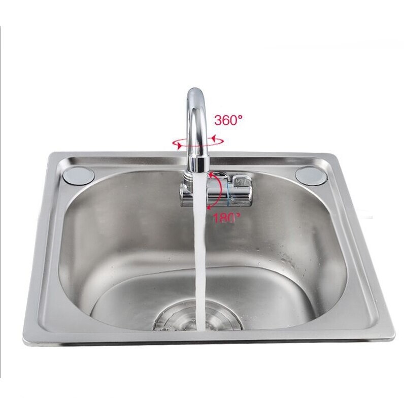 RV Accessories RV Folding 360 Rotation for Bathroom Deck Caravan Boat Mounted Faucet Kitchen Cold & Water Tap Universal 004