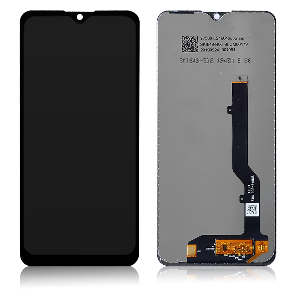Zte blade 20:lle smart  v1050 lcd-näyttö ja kosketusnäyttö digitoijan anturikokoonpano+kehys zte 20 smart  v2050: lle