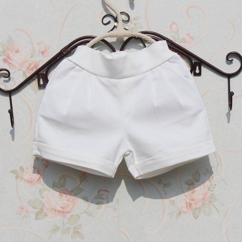 Kläder barn rena vita flickor shorts sommar bebis tonårsflickor strand korta byxor barn byxor flickor  jw1046a
