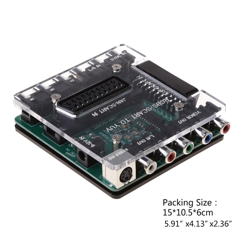 Convertisseur vidéo SCART RGBS vers YUV YCBCR, pour lecteur cc, Console de jeux rétro SFC PS2