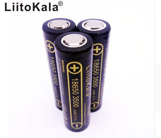 LiitoKala 30A Lii-35A 18650 Li-ion Battery 3.7 V 3500 mAh Rechargeable Li-Ion High Battery for Flashinglig