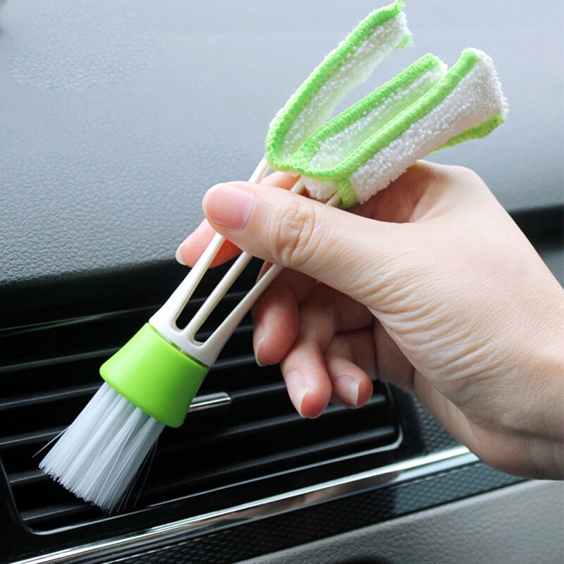 Mini Duster for Car Air Vent Automotive Air Conditioner Cleaner Brush Dust Collector Cleaning Cloth Tool for Keyboard Window D4