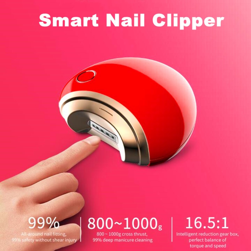 Smart Nagelknipper Professionele Elektrische Nail Trimmer Usb Opladen Manicure Machine Mini Draagbare Vinger Nagelknipper Nail Gereedschap