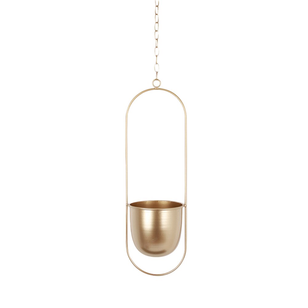 Metal Hanging Pot Plant Hanger Chain Hanging Planter Basket Flower Pot Chain Plant Pot Hanger For Home Balcony Decoration: E