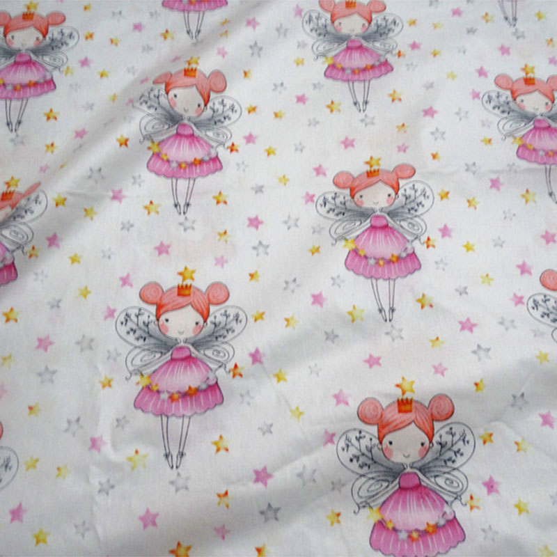 Quilting Fabric cotton Fabric Childer's Cloth Sewing Household Furinture Handmade DIY Craft Printing Angel Twill Cotton