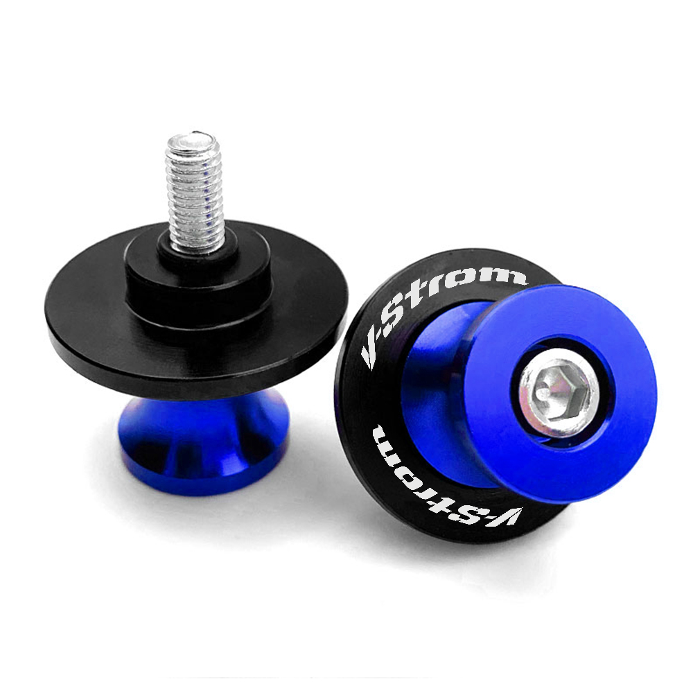 Para Suzuki v-strom 250 1050 XT V Strom 650 VStrom 800DE DL650 DL100 motocicleta 8MM basculante carretes soporte deslizante Protector de tornillos