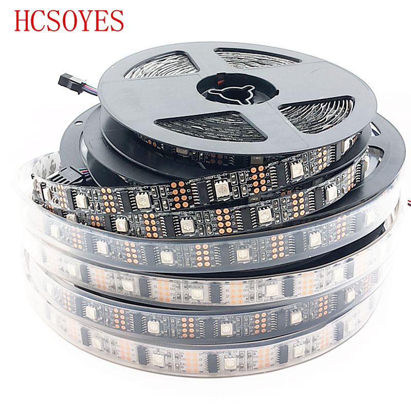 DC5V 1 M/3 M/5 M ws2801 Externe 2801 ic Individueel adresseerbare 5050 smd rgb strip 32 leds/m Arduino ontwikkeling ambilight TV
