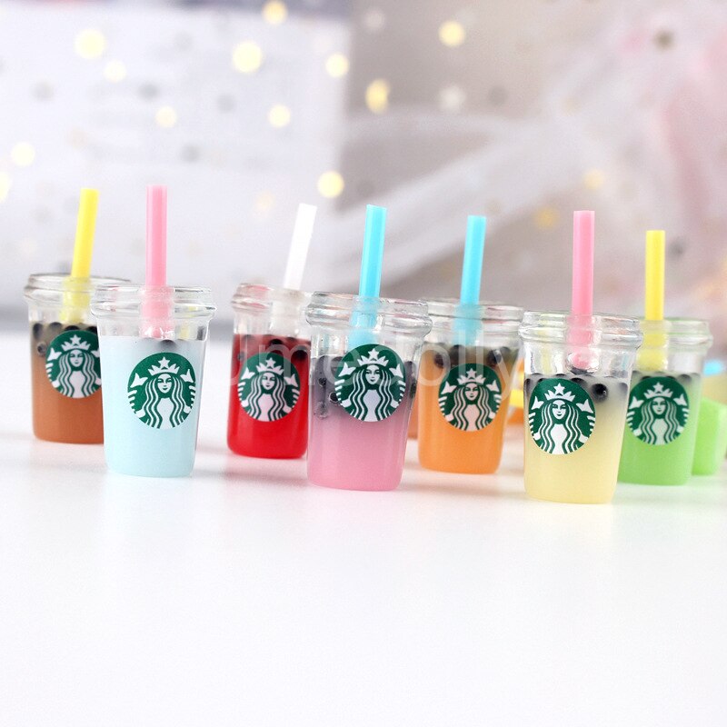 5 Pcs Carino 1/12 Bilancia Casa Delle Bambole in Miniatura di Succo di Caffè Tazza di Tè Al Latte Modello Cibo per Bjd Casa di Bambola Accessori per La Cucina