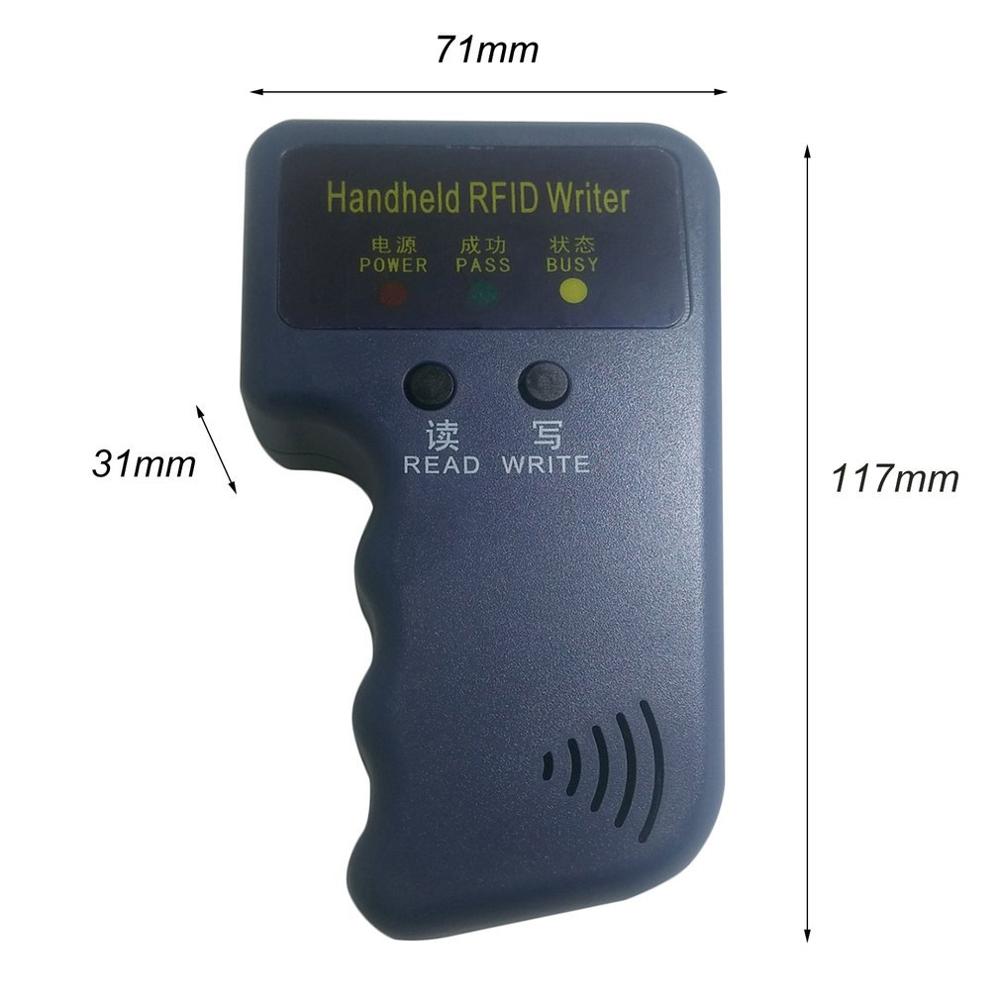 Handhållen 125 khz  em4100 rfid kopiator skrivare duplikator programmerare läsare kompatibel med  em4305 t5577 cet 5200 en4305