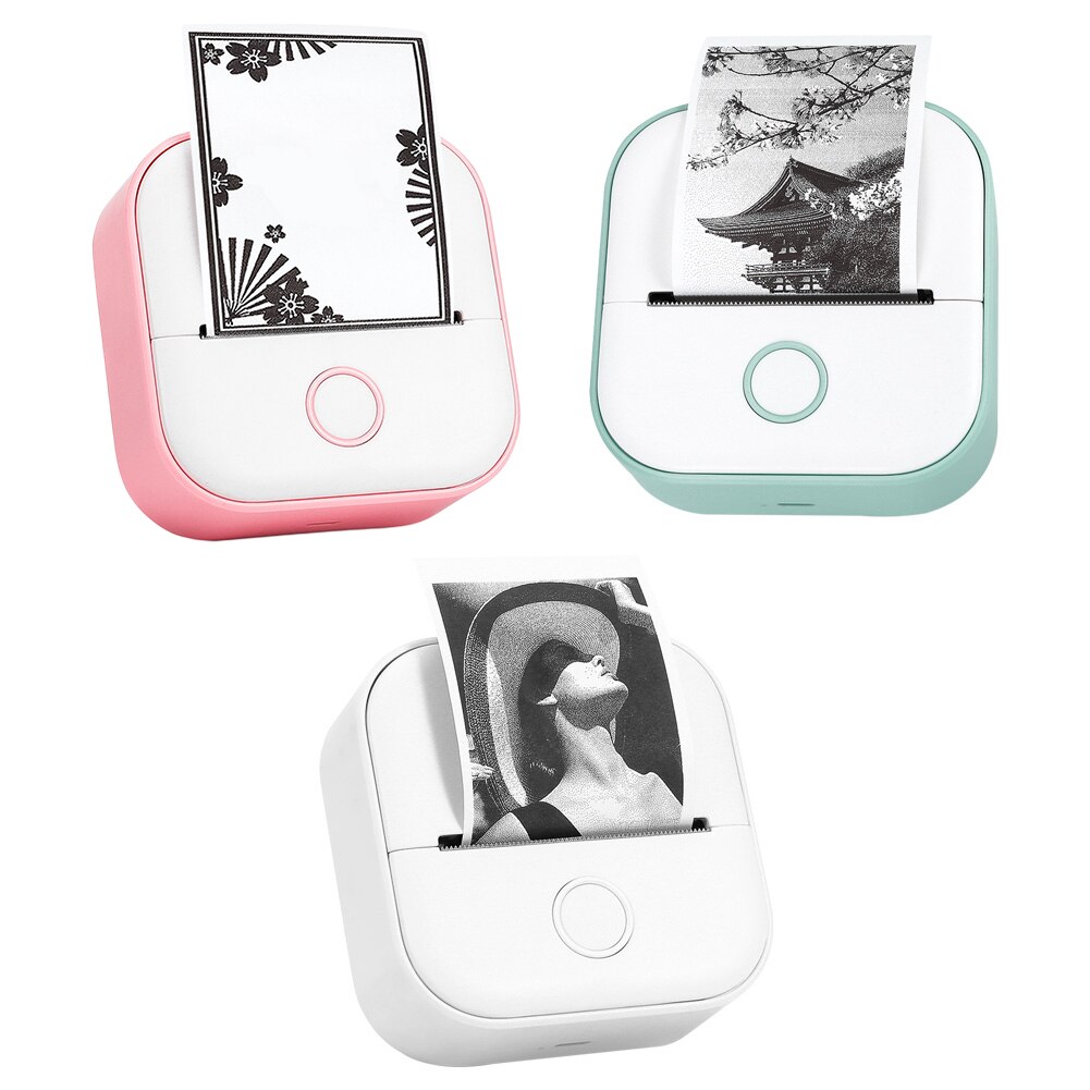 Tragbarer thermodrucker (203 dpi), kabellos, bluetooth-kompatibel, kompatibel mit android und ios, ideal für kinderpartys