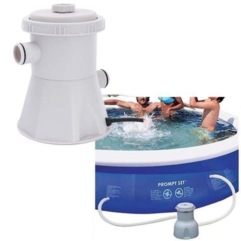 Eu-stik 220v elektrisk swimmingpool filterpumpe,swimmingpool pumpe og filter kit,pool pumpe,bassin pumpe vand (grå)