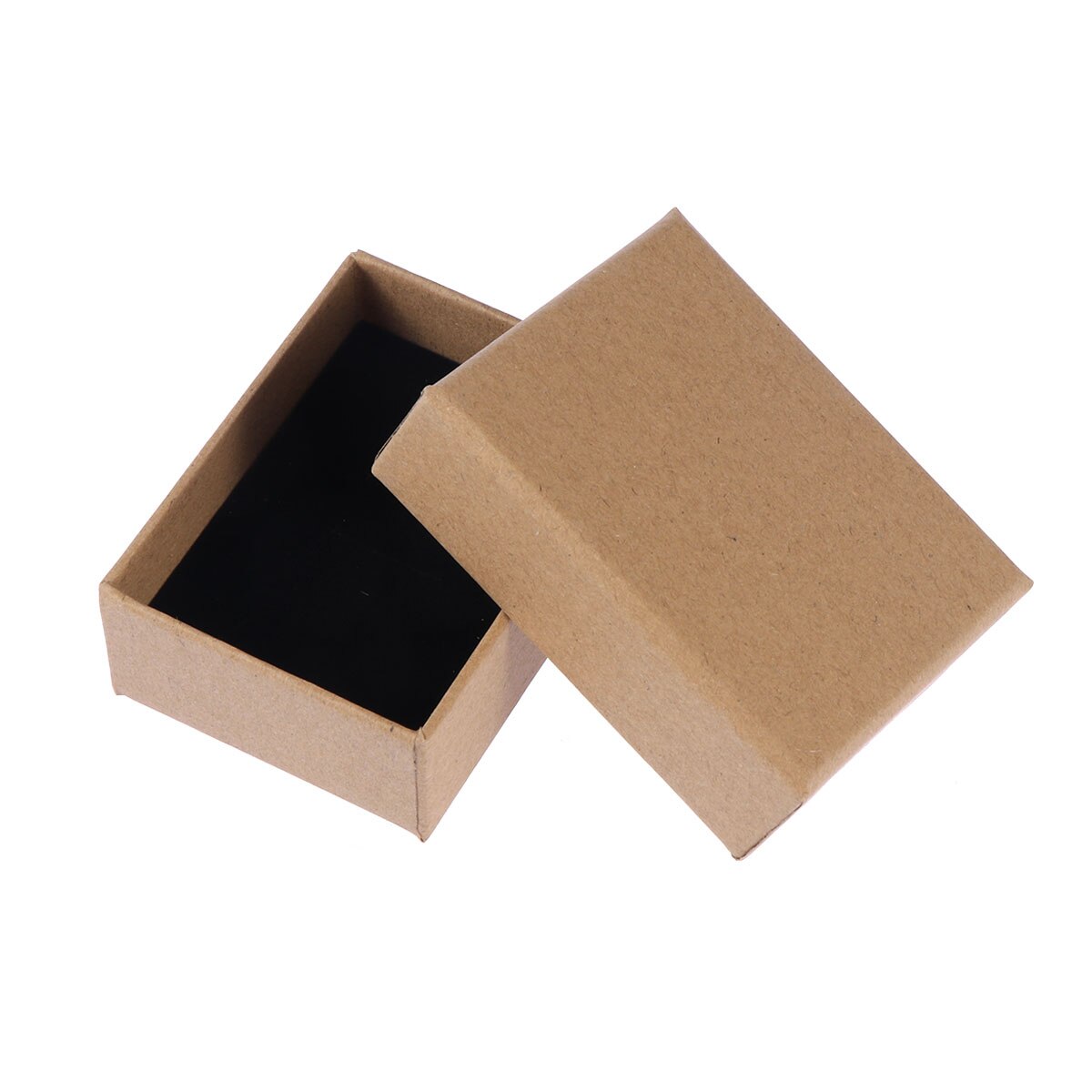 10PCS Wrap Storage Jewelry Boxes Kraft Paper Display Square Thick Cardboard Wedding Party For Decor