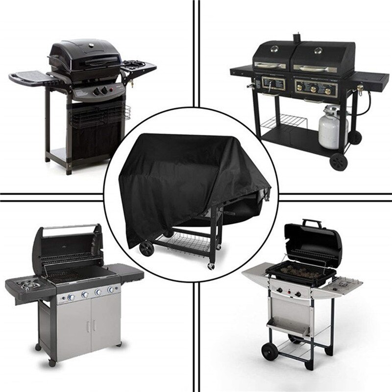 Portable Waterproof BBQ Grill Barbecue Cover Outdoor Rain Grill Anti Dust Protector For Gas Charcoal Electric Barbe Supplies