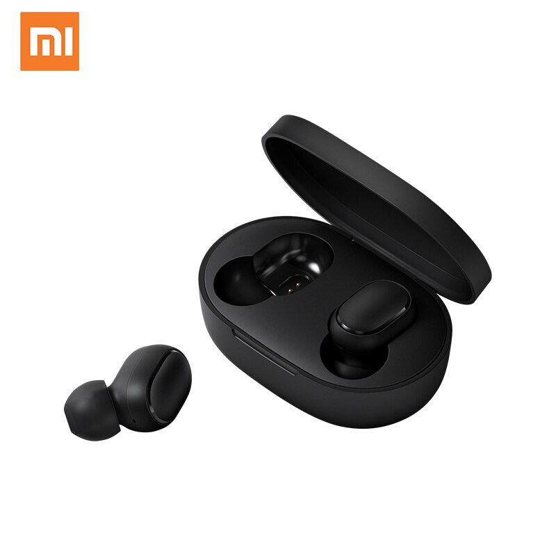 Nyeste xiaomi redmi airdots s trådløs bluetooth 5.0 tws øretelefon headset med mikrofon håndfri ørepropper ai kontrol