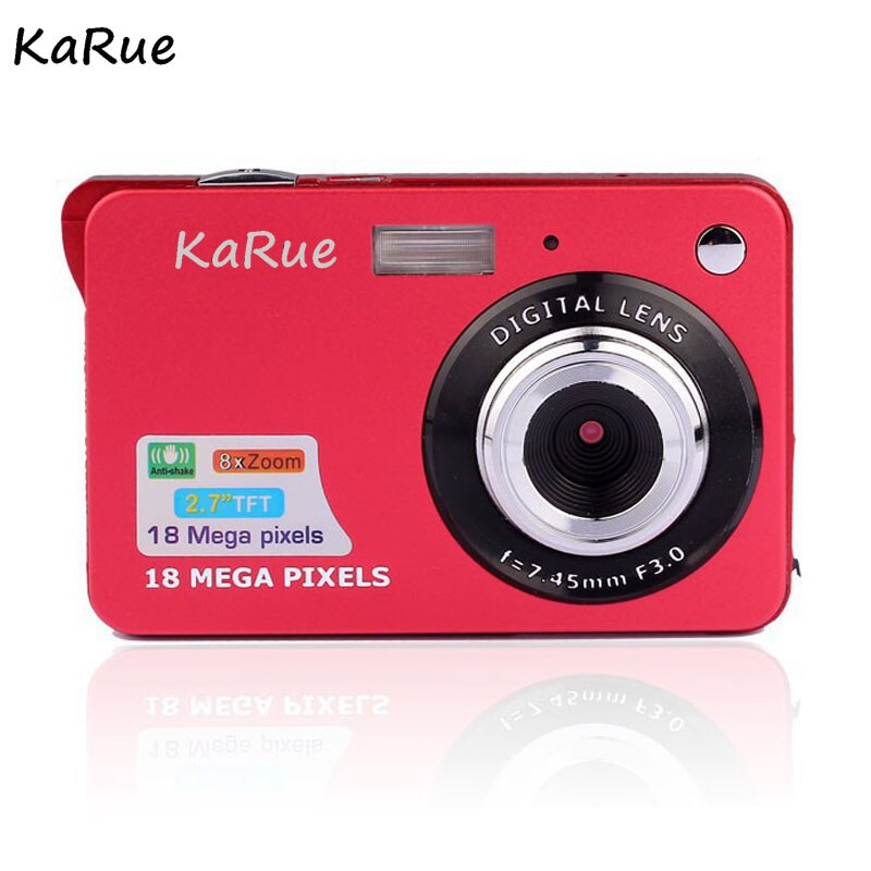 KaRue DC-530I 18Mp Max 5Mp CMOS capteur appareils photo numériques 8x Zoom numérique et batterie au Lithium rechargeable 2.7 pouces écran