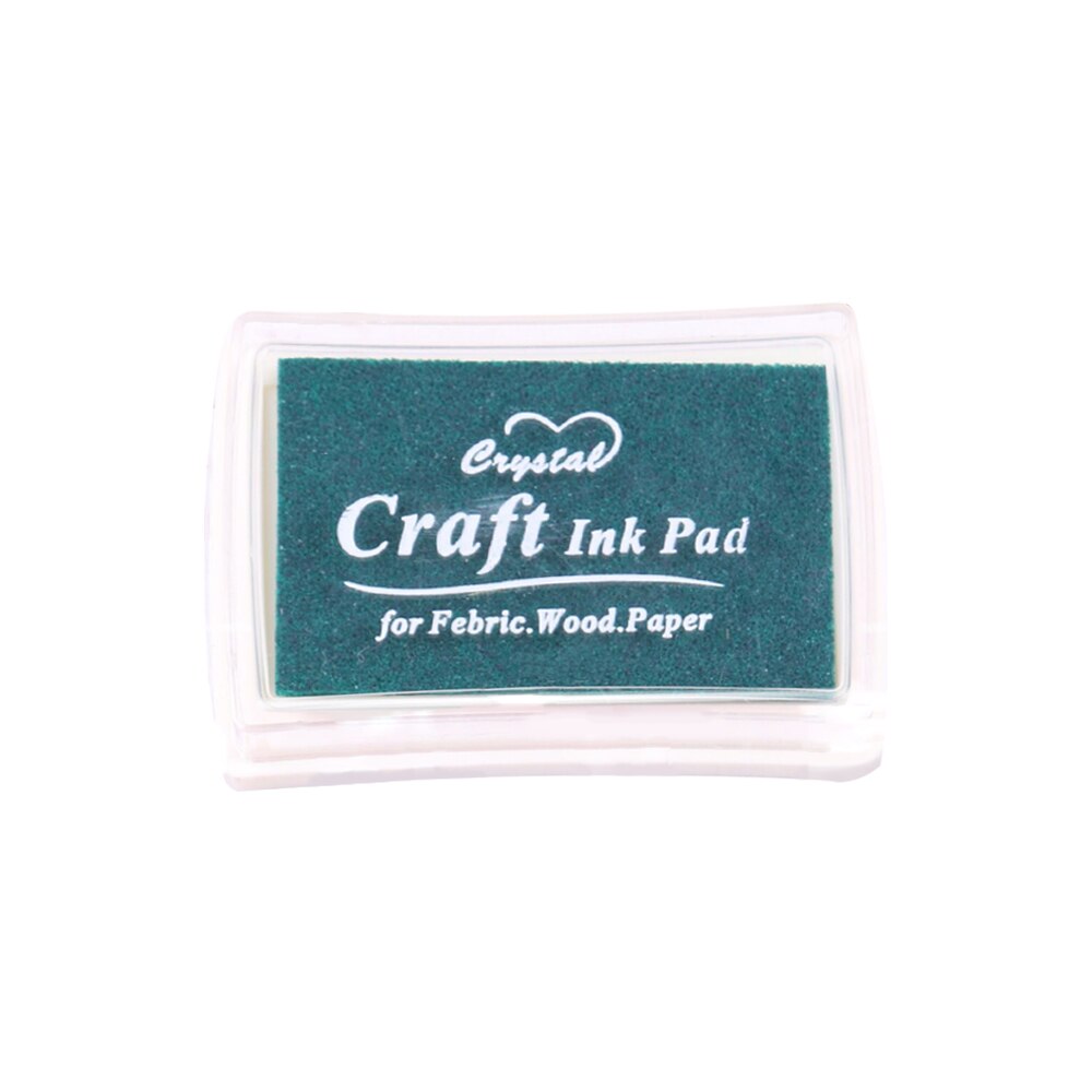 Craft Ink Pad DIY Stamp Inkpad for Children Adult for Rubber Stamps Paper Wood Fabric Scrapbooking Journal Decoration Paint: Dark Green