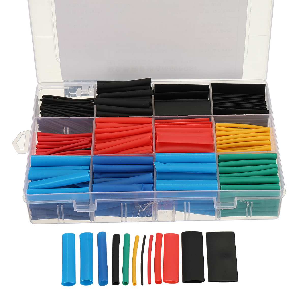 560 Pcs Heat Shrink Tubing Insulation Shrinkable Tubes 2:1 Electrical Wire Cable Wrap Assortment Electric Insulation Sleeve Kit