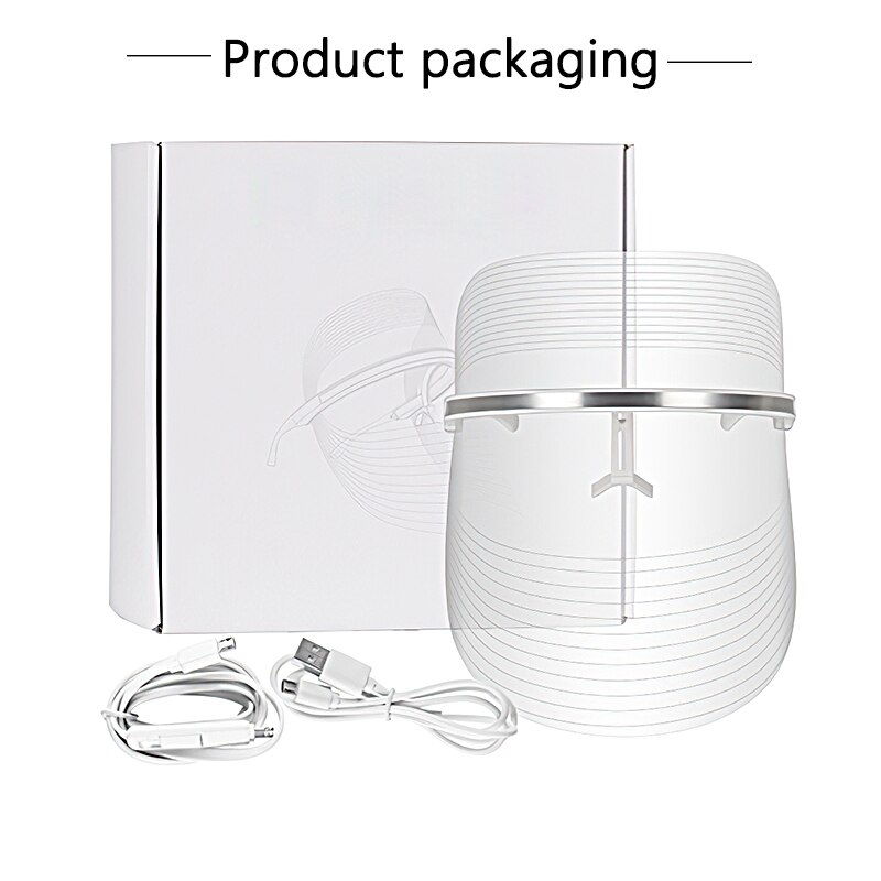 DIOZO Light 3 Colors Led Facial Mask Women Face Beauty Face Care Led Mask Therapy Light Whitening Firming Skin Wrinkle Removal: Default Title