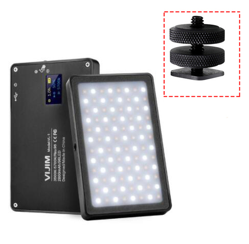 VIJIM VL-1 Mini luz LED para vídeo magnética regulable iluminación en cámara 96 LEDs lámpara W frío alta CRI96: VL-1 light