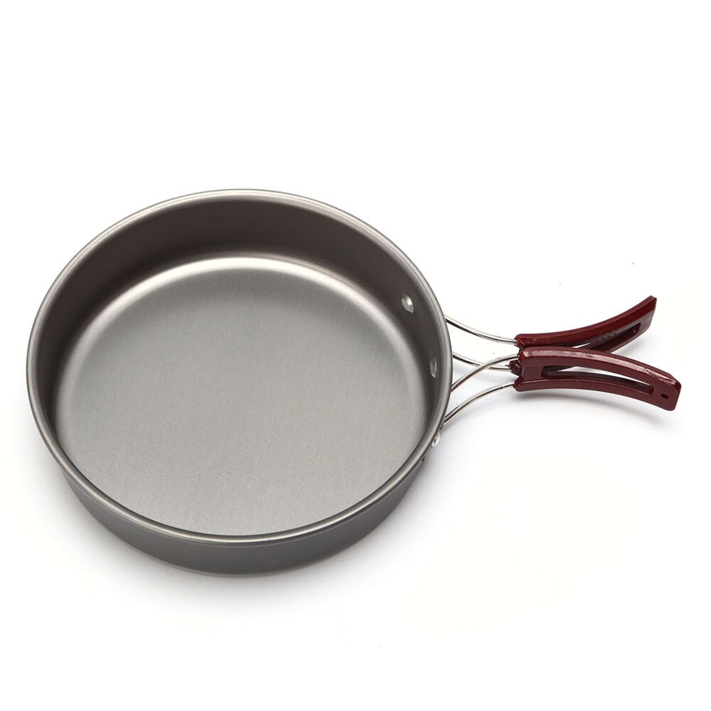 1.7l 20cm outdoor pan pot ultralichte harde aluminiumlegering picknick kookgerei set kampeer kookgerei koekenpan kampeer wandelgerei