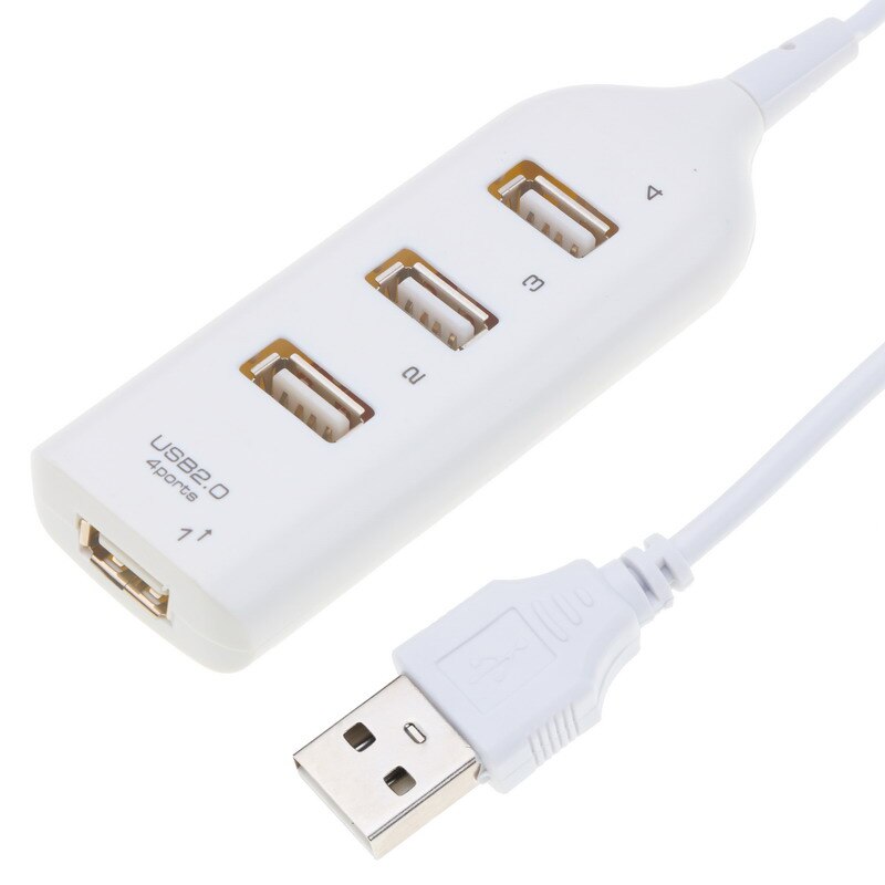 Mini Hub USB 2.0 multi-usb haute vitesse, adaptateur Hub à 4 ports pour PC portable, récepteur, accessoires d'ordinateur