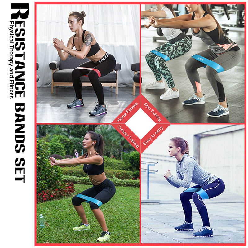 50 cm set thuis fitness weerstandsbanden pilates sport workout rubberen lus bodybuilding kracht gym atletische yoga expander