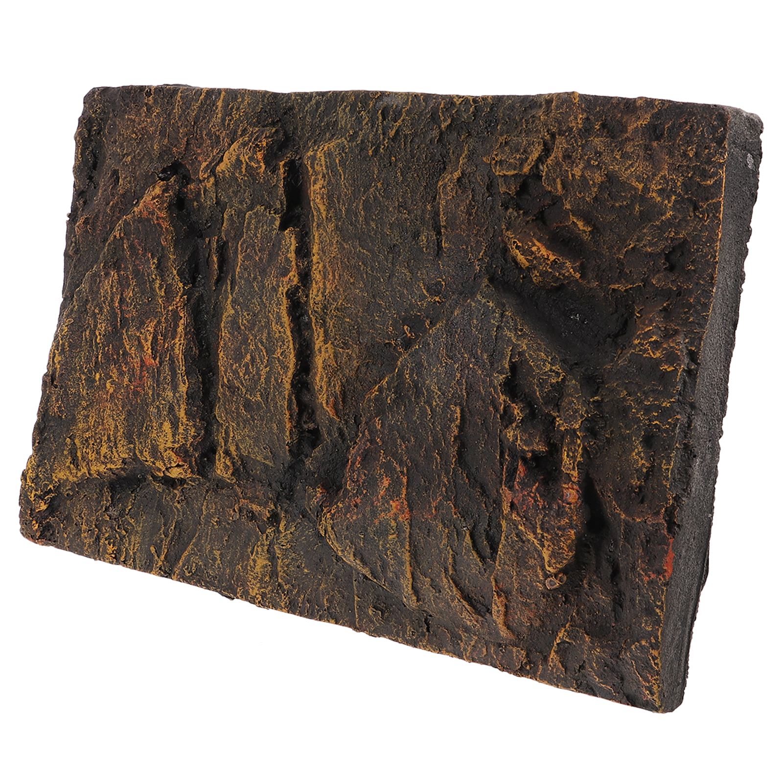 1pc Reptile Tank Background Board Lifelike 3D PU Reptile Tank Background Board Turtle Tank Background Decoration 45X30X3.5CM