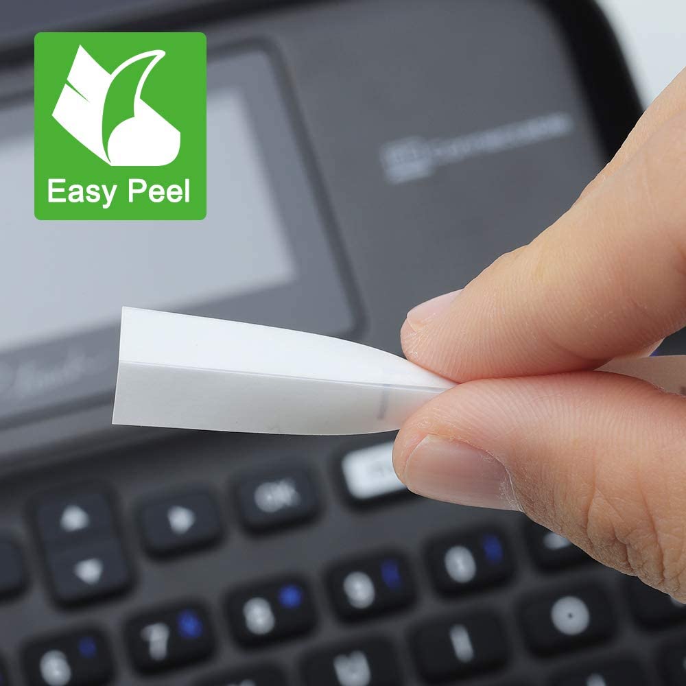 Labelife Compatibel Label Tape Voor Brother P Touch Label Maker Tape, TZe-231 Tape 12Mm Gelamineerd Wit TZe231 TZ231 Voor PT-D200