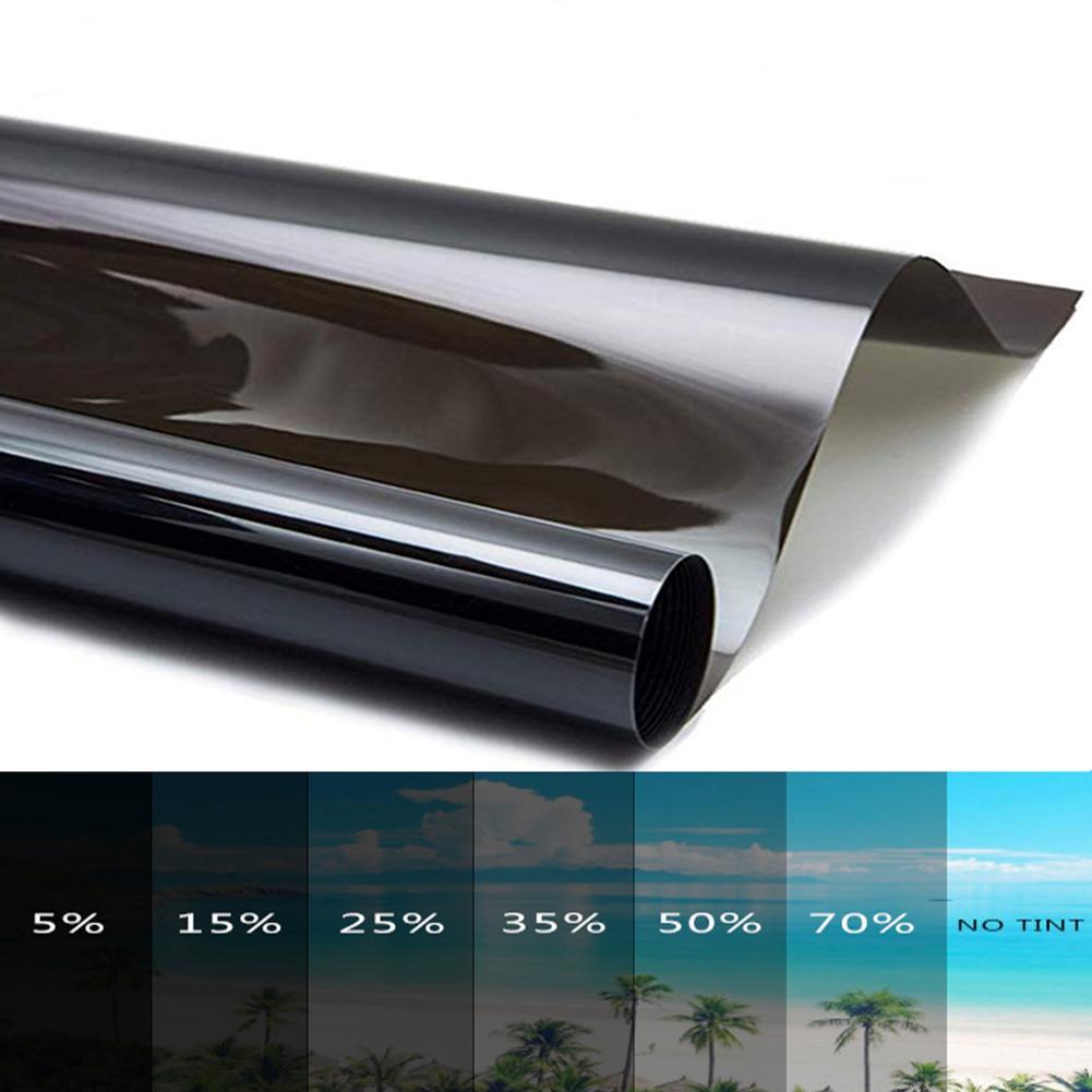 50cm X 100cm 1/5/15/25/35/50% VLT Window Tint Film Glass Sticker Sun Shade Film for Car UV Protector foils Sticker Solar Films