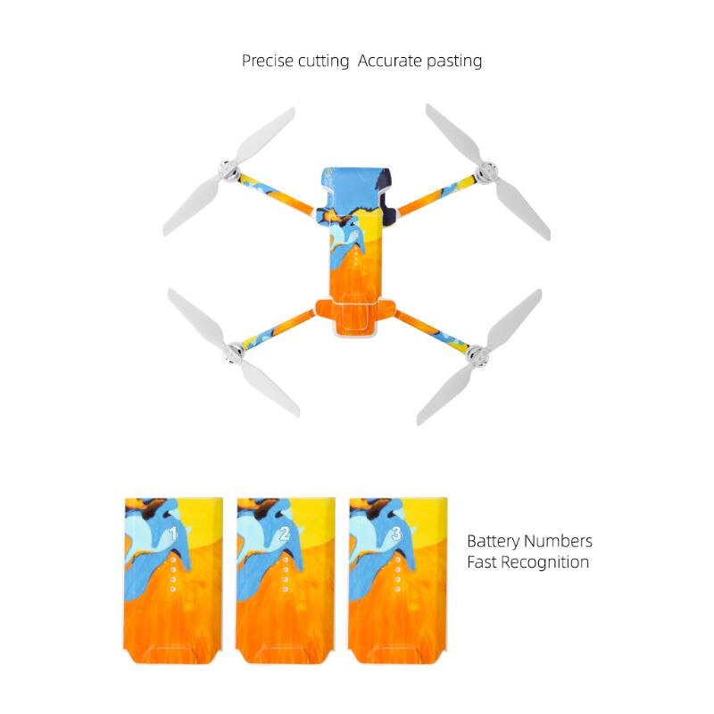 1Set PVC Wasserdichte Aufkleber für Xiaomi Fimi X8 SE Drone Skin Protector Zubehör Q39D