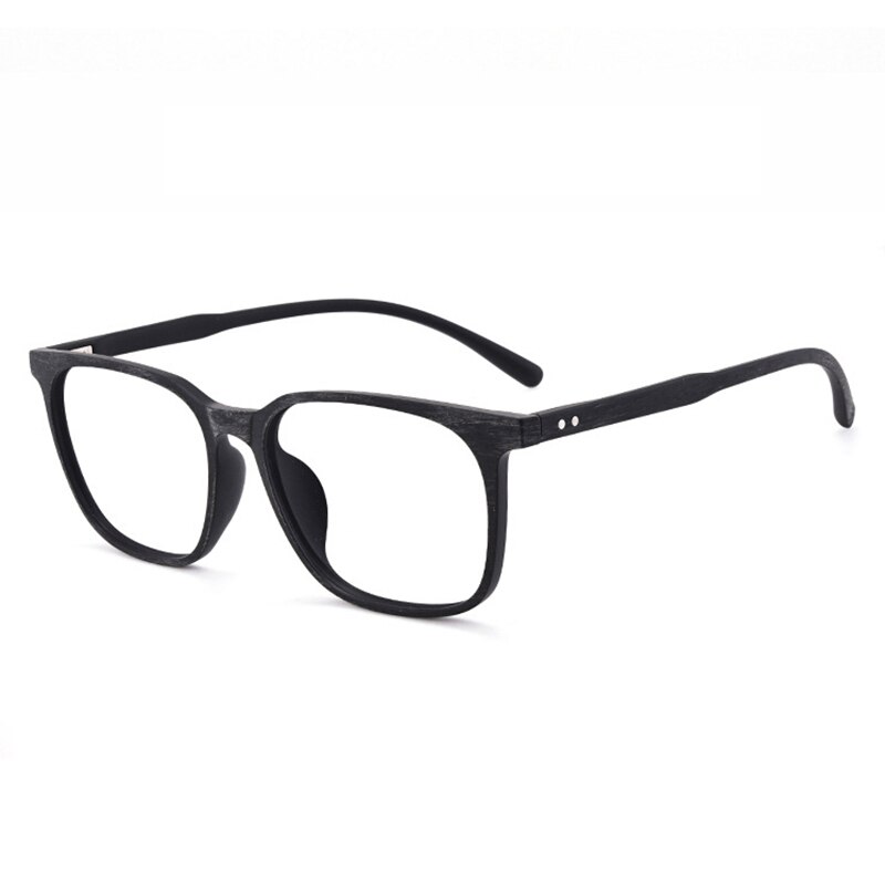 UVLAIK TR90 Glasses Frame Men Women Ultralight Imitation Wood Grain Myopia Spectacle Frame Casual Square Retro Eyeglasses