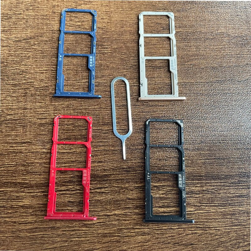 Plateau de carte Sim avec support de fente, pièces de rechange pour Huawei Y6 2 pièces