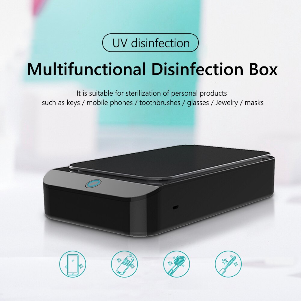 X2 UV Phone Sterilizer Box Jewelry Phone Cleaner Sanitizer Disinfection Box
