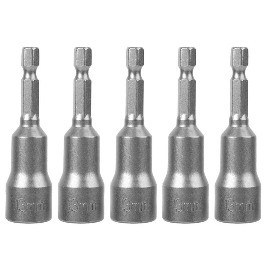 5pcs Magnetic Hex Socket Tool Steel Electric Screwdriver Magnetic Drill Bit Adapter 13mm Hand tools