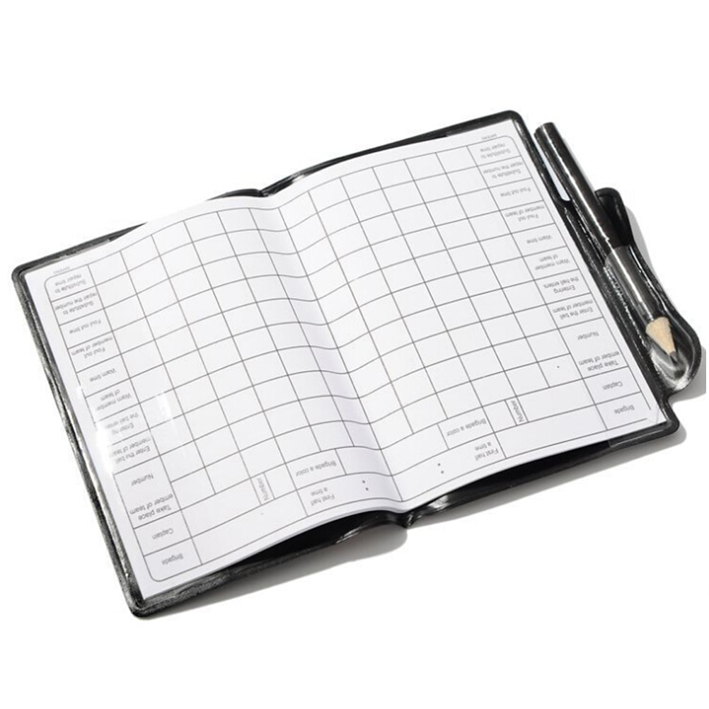 Rosso Giallo Carte Arbitro di Calcio Pena di Giudice di Calcio Del Raccoglitore Matita taccuino Forniture di Calcio