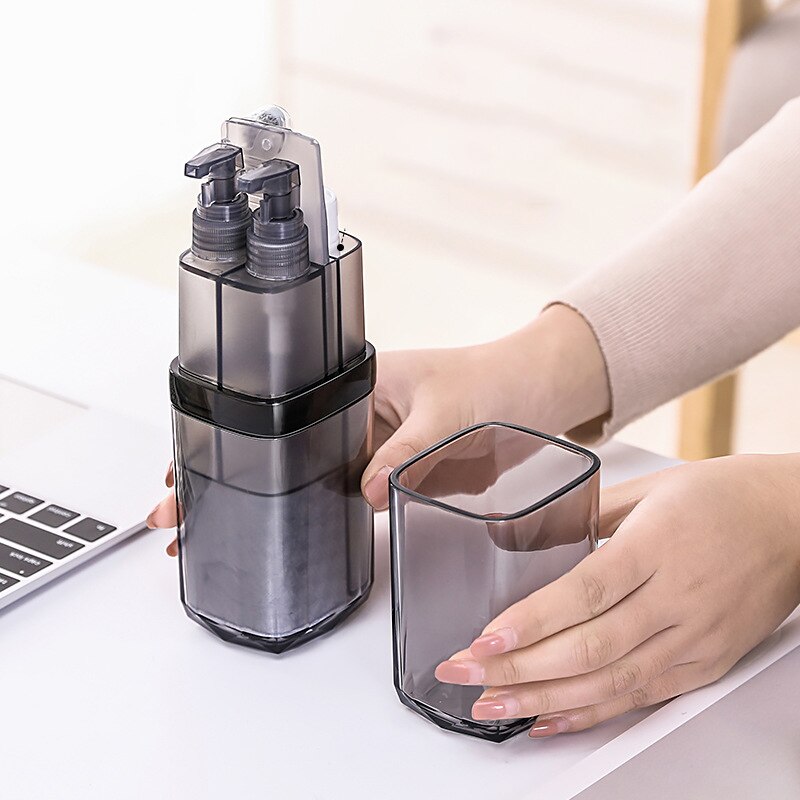 Travel Portable Sets Toothbrush Cup Tumblers Holder PP Gargle Cups Unisex Business Toothpaste Tooth Brush Towel Accessories