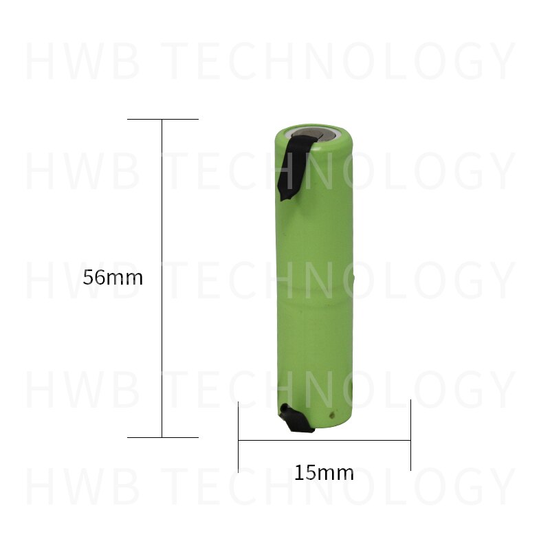 1 stks/partij NI-MH 2/3AA 800MAH 2.4V batterij elektrische scheermes batterij pack