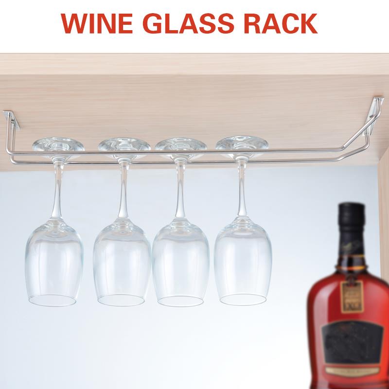 35 centimetri/13 "Bicchiere di vino Cremagliera Appeso Calici Holder Hanger Mensola di Casa Bar *