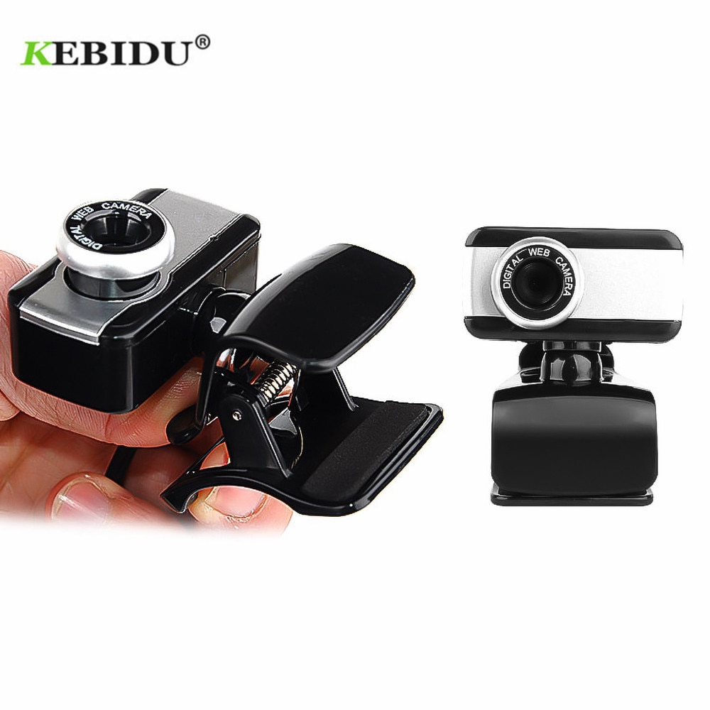 KEBIDU USB 2.0 Web Cam Camera 50.0 Mega Pixel with MIC Microphone Clip-on Stylish Rotate Camera Webcam for Laptops PC